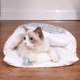 thumbnail image 4 of Saco de dormir semicerrado para gatos, casa cálida para gatos, cama para cachorros, nido, productos para mascotas Tmvgtek Para estrenar, 4 of 6