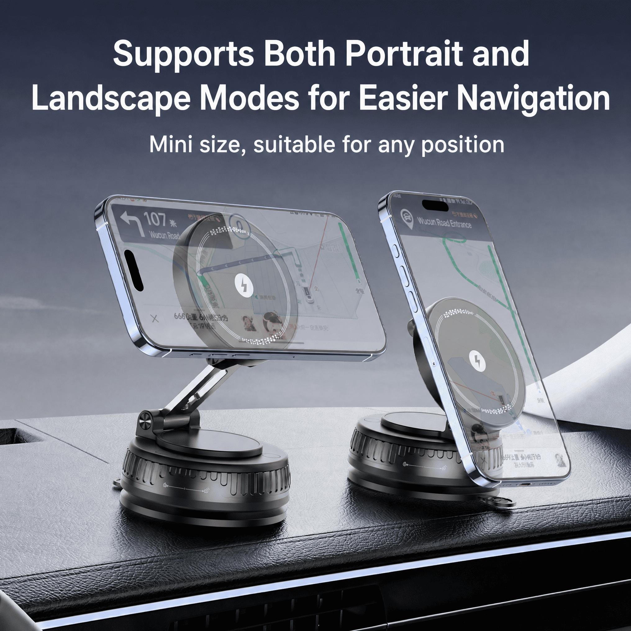 VAMOUT 15W Magnetic Wireless Car Mount Charger photo 8