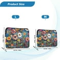 thumbnail image 4 of FORMRS 13-13.3 inch Laptop Sleeve Case Soft Carrying Quilted Computer Bag Cover, Blue Colorful Flowers, 4 of 7