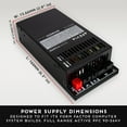 thumbnail image 3 of Apevia ITX-PFC500W Mini ITX/Flex ATX / 1U 500W Fully Modular Power Supply, Full Range Active PFC 90-264V, AC for POS AIO System Desktop Gaming Server Small Form Factor (Flex ITX) Computer PSU, 3 of 6
