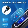 thumbnail image 4 of Professional Dog Clippers, Cordless Electric Dog Clippers for Long and Thick Hair, Professional Dog and Cat Clippers, Pet Grooming Kit, Safe Sharp Blade, Low Noise, LCD Display, 4 of 5