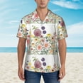 thumbnail image 4 of Easygdp Autumn Garden Men's Hawaiian Shirts Print Lapel Short Sleeve for Beach, vacation, party, casual occasions - Large, 4 of 9