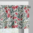 thumbnail image 5 of Ambesonne Retro Valance & Curtain, Colored Boho Flowers Leaf, 55"x45", Grey and Hot Pink, 5 of 6