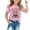 Pink, variant on Shadoumai Toddler Girl Shirts 3t Floral Printed Round Neck Shirt Short Sleeve T Shirt Top Fashion Casual Back To School Shirt Clothes for Girls