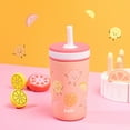 thumbnail image 6 of Zak Designs 12oz Kelso Toddler Cups For Travel or At Home, Vacuum Insulated Stainless Steel Sippy Cup With Leak-Proof Design is Perfect For Kids (Happy Fruit), 6 of 11
