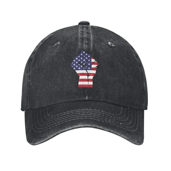 Fist America Flag Baseball Cap Men'S Women'S Fashion Hat Vintage Adjustable Unisex Casquette
