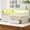 White, variant on Euroco Upholstery Twin Size Platform Bed, Sofa Bed with USB Charging Station, LED Light Belt and 2 Drawers, Pink