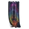 thumbnail image 2 of Blackout Curtains Window Curtain for Bedroom Living Room 1 Panel 82"x52" Buddhism Silhouette, 2 of 8