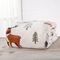 Great Bay Home Velvet Plush Fleece Holiday Printed Warm and Cozy Throw