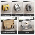 thumbnail image 4 of Stainless Steel Sponge Holder Sink Drain Drying Sponges Racks Grey, 4 of 9