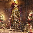 thumbnail image 4 of elitegadget Christmas Star String Lights - 355 LEDs Star Waterfall Light Christmas Enchanting Fairy String Lights + Remote Control For Outdoor Indoor Garden Yard Party Decoration (Warm White), 4 of 5
