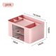 thumbnail image 3 of 2Pcs Blue+White Simple Transparent Drawer Storage Box, 3 of 5