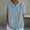 A2 Blue, variant on Gauze Tunic Tops for Women Lightweight Flowy Blouses Gauze Cotton Blouse Muslin Tops Breathable Sleeve Solid Color Lightweight Blouse 2026 Spring Tops Trendy Retro Blouse Orange 2XL