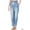 Sky, variant on Women's Chambray Drawstring Elastic Waist Lightweight Denim Baggy Pants with Side & Back Pockets