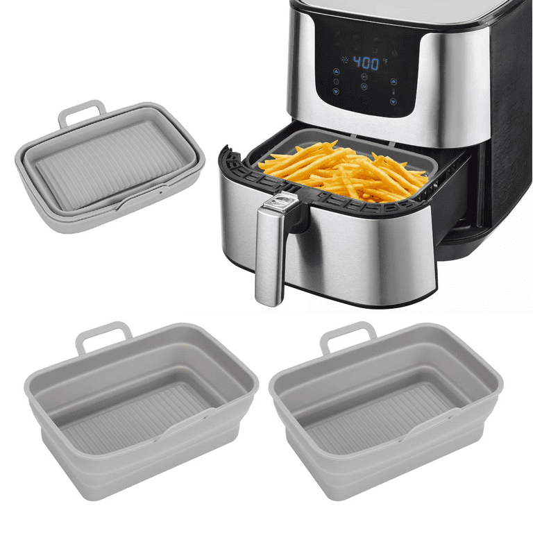 Silicone Air Fryer Liners For Ninja Air Fryer Dual, Reusable Air