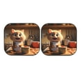 thumbnail image 7 of Daiia Cartoon Cooking Cat 2PCS Car Windshield Sun Shade, Foldable Sun Shield for Car Front Window, Auto Sun Blocker Visor Protector Universal for Truck SUV Pickup-Large, 7 of 7