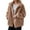 Light Brown#002, variant on Xyxonk Womens Fuzzy Fleece Jackets Winter Double-Sided Velvet Thickened Coat Casual Fluffy Zip Up Hooded Sweatshirt with Pocket Long Sleeves Stand Collar Outwear,Dark Gray XL