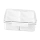 thumbnail image 5 of Contenedor de almacenamiento de alimentos Plato dividido extraíble con tapa Rejilla múltiple dividida Cuadrado 4 compartimentos., 5 of 9