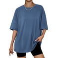 thumbnail image 1 of Camiseta oversize Trendy Queen azul para entrenamiento de verano XL, 1 of 6