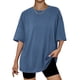 thumbnail image 1 of Camiseta oversize Trendy Queen azul para entrenamiento de verano XL, 1 of 6