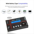 thumbnail image 2 of D610 120W 10A Battery Balance Charger Discharger Smart Battery Charger for LiPo/LiFe/LiHV/Li-Ion/NiCD/NiMH/2-20V PB, 2 of 6