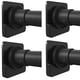 thumbnail image 1 of Soporte Adhesivo Para Barra De Cortina De Ducha Icero | Sin Perforaciones Que Los Peguen Ni Lugares Fáciles De Perforar Para Un Accesorio | Fuerte Sujeción | Paquete De 4 Negros (Varilla No Incluida), 1 of 5