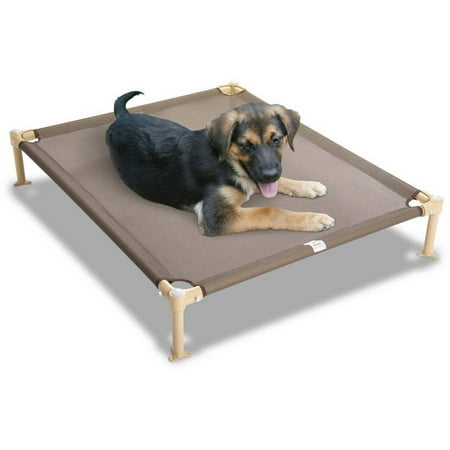 Hugs Pet Products Dog Cool Cot, Medium, Tan, 33
