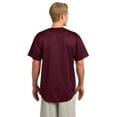 thumbnail image 2 of Sport Tek Adult Male Men V-Neck Plain Short Sleeves Jersey Maroon X-Small, 2 of 6