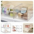 thumbnail image 5 of HOMEMAXS Transparent Plastic Drawer Organizer for Storage in Bedroom Bathroom Vanity Kitchen 2 Pcs 6.3x4.7x2.8 Inch, 5 of 8
