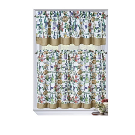 Regal Home Collections Napa Complete  Kitchen  Curtain Set  