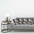thumbnail image 5 of Ambesonne Cat Throw Pillow Cover Pack of 4, Toasting Romantic Moon Hearts, 4 Pcs-26" x 16", Dark Night Blue Vermilion, 5 of 5
