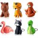 thumbnail image 1 of 6 Pieces Nurse Flashlight Pediatric Nurse Flashlight Keychain Animal Flashlight Puppy Keychain Tiger Flamingo Sloth Dinosaur Cat Flashlight Keychain P, 1 of 5