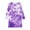Multicolor C, variant on Girls' Dresses Girls' Long Sleeve Light Blue Cloud Print Dress A-Line Daily Spring Casual Kids Outfit
