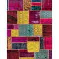 thumbnail image 1 of Ahgly Company Indoor Rectangle Abstract Dark Almond Brown Patchwork Area Rugs, 6' x 9', 1 of 6