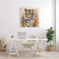 thumbnail image 3 of Stupell Industries Modern Floral Tiger Animals & Insects Painting Gallery Wrapped Canvas Art Print Wall Art, 36 x 36, 3 of 8