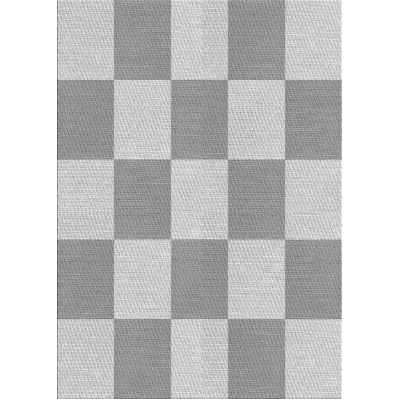 Ahgly Company Indoor Rectangle Patterned Gray Goose Gray Area Rugs, 2' x 5'