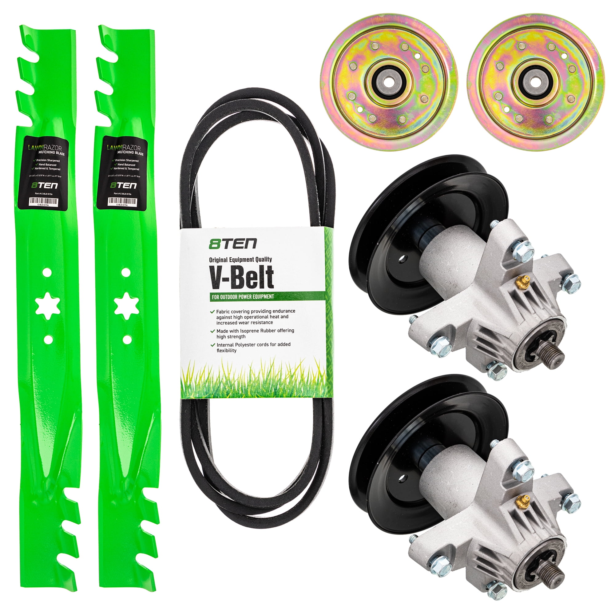 8TEN Blade Spindle Belt Idler Kit for MTD Craftsman 46 inch T1200