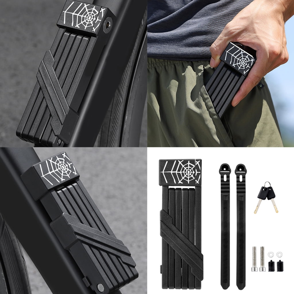7829 High Security Bicycles Lock Heavy Duty AntiTheft Cycling Lock with Key&Brackets