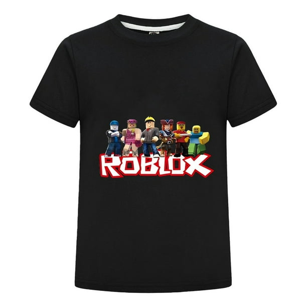 Ropa Gamer para Niño con Diseño de Roblox, Camiseta de Algodón Suave con Estilo Casual, Playera Infantil para Verano, Cumpleaños, Regalo Original