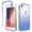 Blue, variant on iPhone SE 2022 Case, iPhone SE 3 Case, Clear TPU Gradient Color Slim Fit Drop Protection Military Grade Shockproof Case Cover for Apple iPhone SE 2022/2020/ iPhone 8/7 - Black
