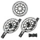 thumbnail image 2 of Alta resistencia 130BCD 170mm conjunto de s de manivela bicicleta ligera bicicleta doble cadena de cadena rueda 53-59T casetes partes componentes Platos y bielas Macarena Juego de bielas de plato de bicicleta, 2 of 6