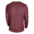 thumbnail image 4 of PNTUTB Men's Fashion Solid Color Waffle Weave Casual Long Sleeve Crew Neck Pullover Comfortable Basic Tops, 4 of 6
