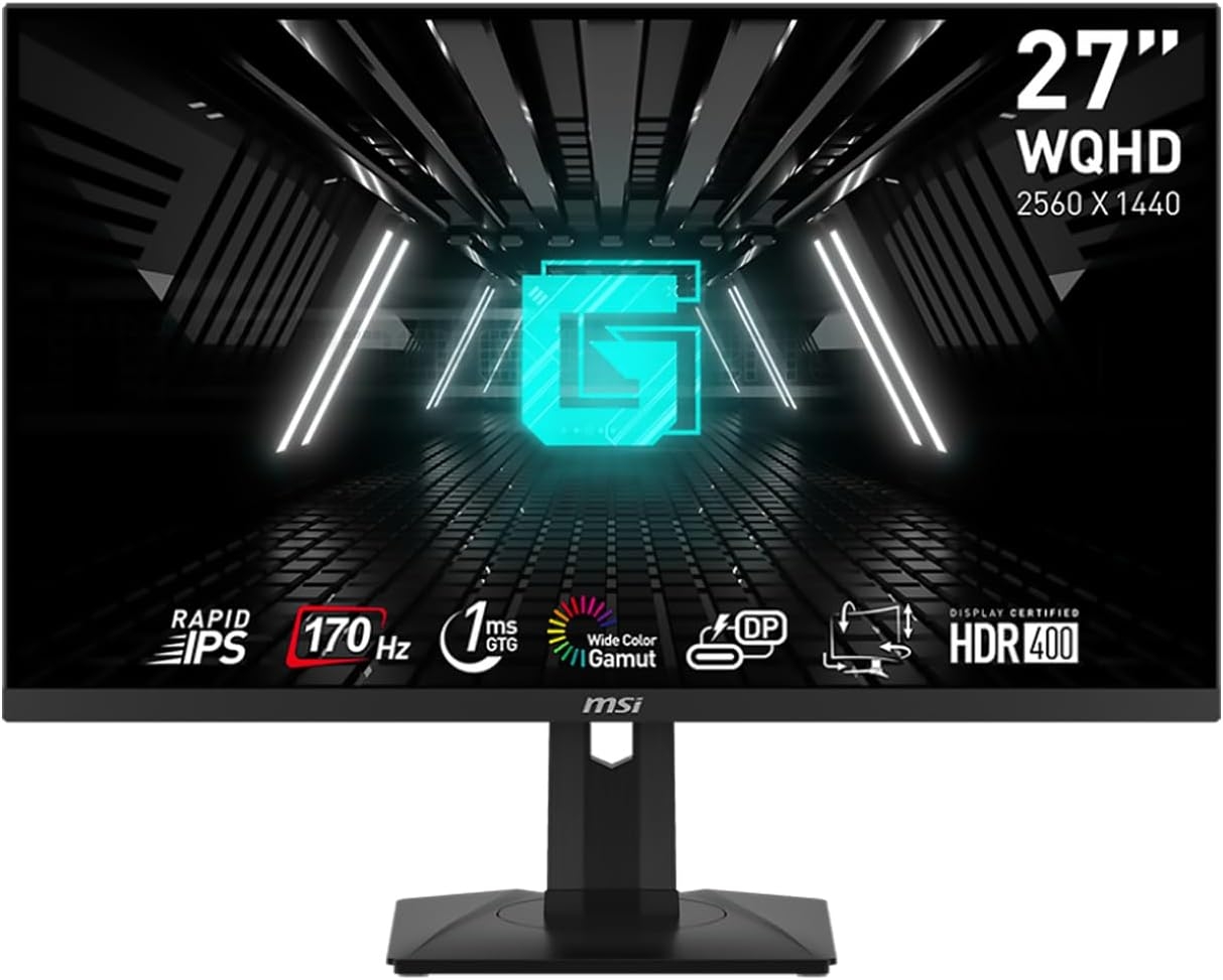 MSI 24" WQHD LED IPS Computer Monitor, Black, G274QPF