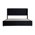 thumbnail image 5 of Upholstered 4 Drawers Storage Platform Bed,Full Size,Black, 5 of 8