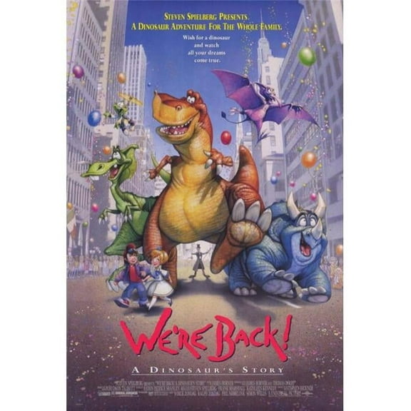 We're Back! A Dinosaur's Story Movie Poster Print (27 x 40)