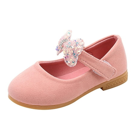 eczipvz Girls Black Flats Little Kids School Uniform Shoes Formal Casual Oxfords Wedding Church Loafer Flats Pink 1.5