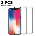 thumbnail image 1 of 2 Pack Screen Protector for iPhone13, iPhone 13 Pro,iPhone 13 Pro Max - Premium Tempered Glass 9D Film Anti Scratch, Edge Coverage Tempered Glass, Bubble Free, Easy install, 1 of 9