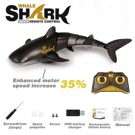 JOYWEI Rc Shark Wireless Simulation 2.4g Remote Control Flexible Shark ...
