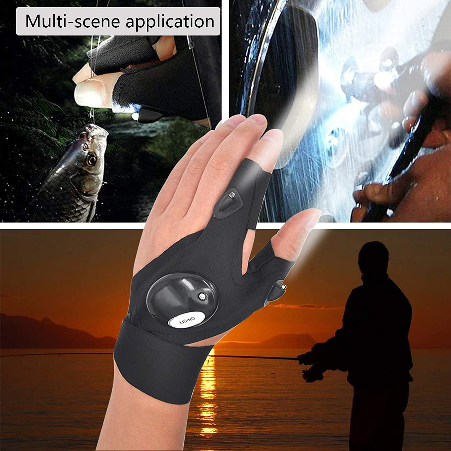 Rechargeable LED Flashlight Glove Gifts for Men Husband Dad Unique Cool  Gadgets for Men Camping Accessories Fishing Gifts New - AliExpress