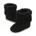 thumbnail image 4 of CYRBOKO Girls Fleece Snow Boots, Winter Thermal Gift Non-Slip Ankle Boots Black Size 5.5 (Toddler), 4 of 6
